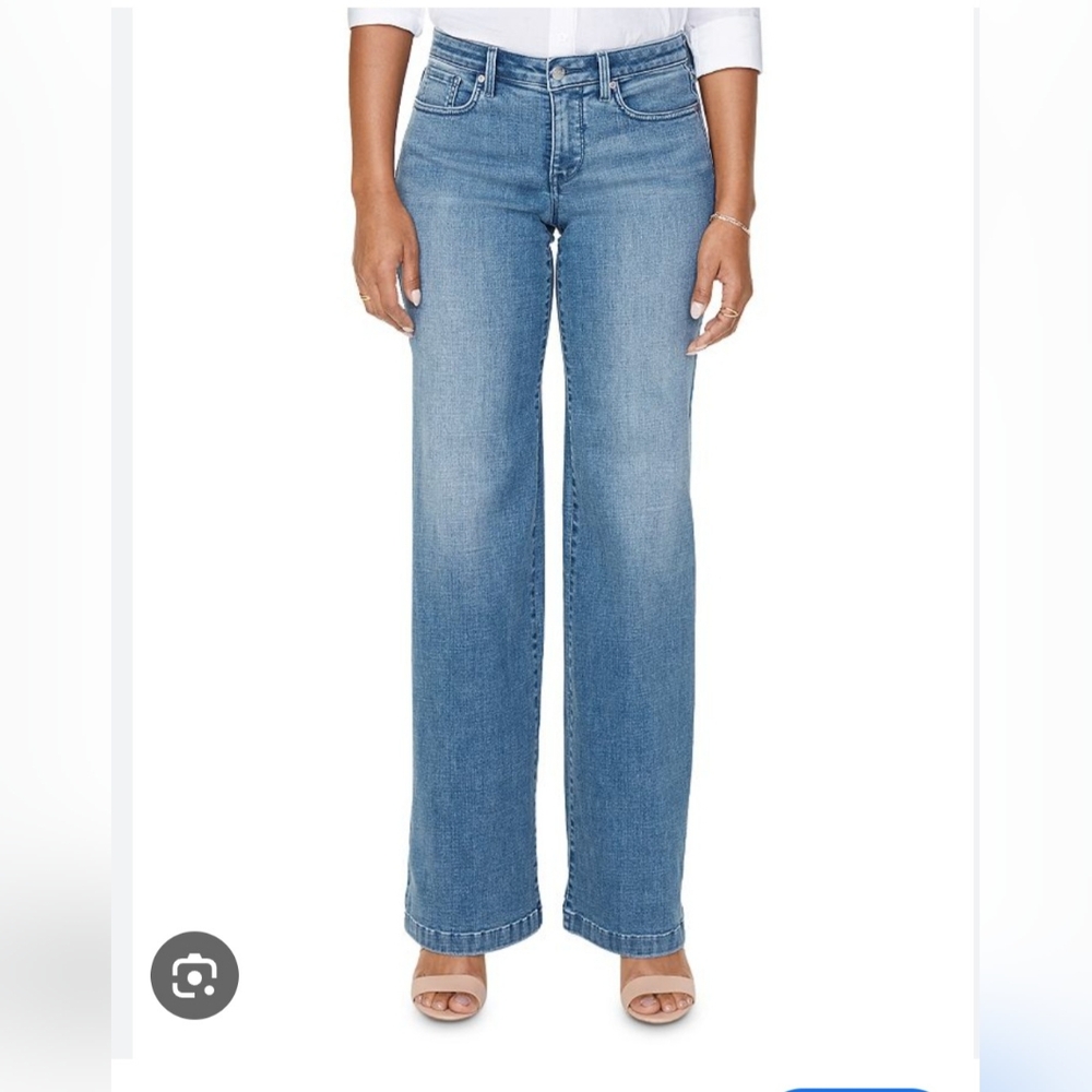 NYDJ Brickell Wide Leg Jeans NWT Size 2 Retail: $119 Lift Tuck technology